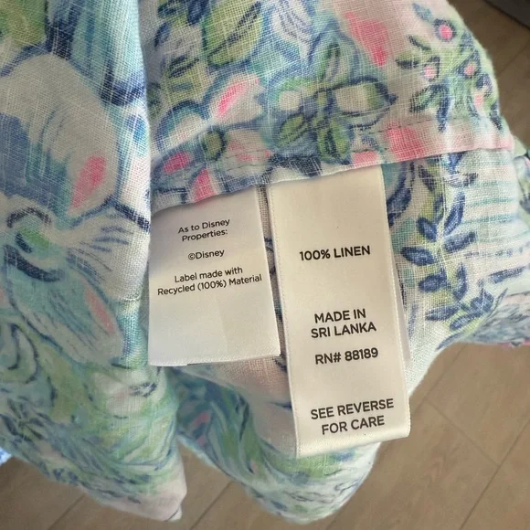 Lilly Pulitzer Disney Parks Collection Dress in Blue and Pink NWOT - Picture 3 of 5